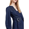 thumbnail image 2 of Free People Womens Karmen Shirt Dress, Blue, X-Small, 2 of 4