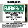 thumbnail image 3 of Remote Pull Station For Hood Fire Suppression OSHA Emergency Vinyl Decal Label 24 Inch x 18 Inch - 5 Pack, 3 of 6