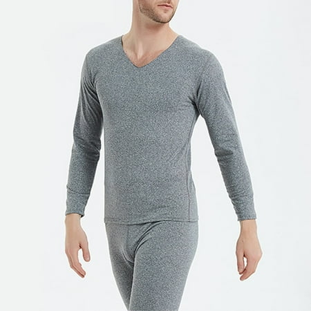 

Men Soft Thermal Winter Warm Slim Tops pants Underwear Skinny Johns Pajama Set