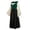 Green, variant on Miqool Women's Renaissance Costume Dress Long Sleeve Square Neck Lace Up Corset Bodice Bell Sleeve Medieval Ren Faire Dress
