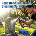 thumbnail image 4 of Tombstone Polish Spray with Towel, Headstone Cleaner for Graves, Restore & Protect for Tombstone & Monument, 4 of 6