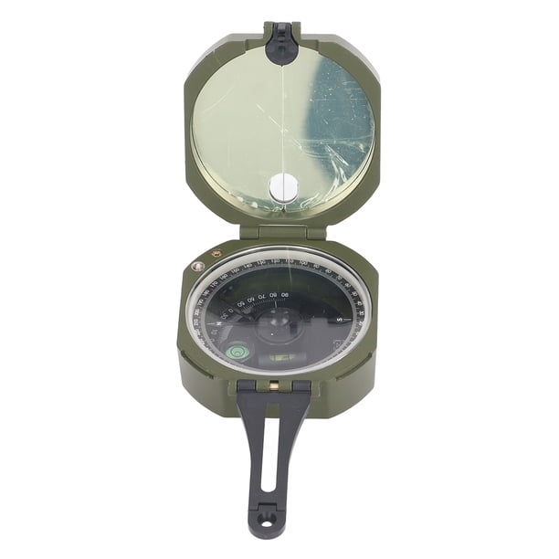 Brújula De Puntería, Brújula De Puntero Multifuncional Inclinómetro Incorporado Visor De Aumento Que Brilla En La Oscuridad Para Aventuras Al Aire Libre