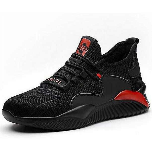 Zapatos con punta de acero para hombres y mujeres, zapatos de trabajo de seguridad livianos, zapatillas industriales de construcción transpirables, zapatillas de trabajo con punta de acero