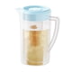 thumbnail image 5 of Jarra de té helado de plástico de 2L con tapa – Envase de bebida de boca ancha para nevera • Limonada, zumo, dispensador de agua infusionada – Rosa/azul • Resistente a altas temperaturas, fácil de, 5 of 7