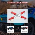 thumbnail image 4 of RC Car Links AR330446 Adjustable Linkage Turnbuckle Shock Absorption Replaceable Tie Pull Rods Turnbuckle Remote Control Part Accessories Replacement for Granite 4X4 Red, 4 of 5