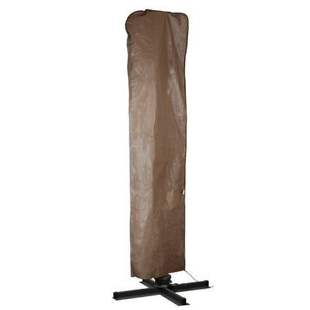 Abba Patio Outdoor Market Patio Offset Cantilever Umbrella/Parasol Cover for 9-11 Ft Umbrella, Water Resistant,Brown