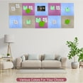 thumbnail image 5 of Self Adhesive Wall Square Bulletin Felt Board Tile with Push Pin, Green 4 Pack, 5 of 5