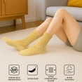 thumbnail image 5 of MiracDan Fuzzy Socks for Women 5 Pairs Cozy Non Slip Fuzzy Socks Perfect for Home Sleep Birthday Special Occasions, 5 of 7