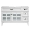 thumbnail image 3 of Modway Isle 48" Modern Wood Single Sink Bathroom Vanity Cabinet in White, 3 of 9