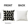 thumbnail image 6 of Halloween Pillow Covers 18x18 Set of 2 Autumn Decorative Seamless Ghosts Throw Pillow Cases Black Cushion Covers Outdoor Patch,Farmhouse,Thanksgiving,Home Décor, 6 of 6
