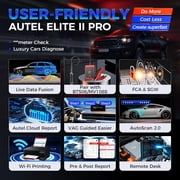 Autel Maxisys Elite II Pro Car Diagnostic Scan Tool, Intelligent Diagnostic 2.0, 38+ Resets, 3000+ Active Test, 2-Year Free Updates