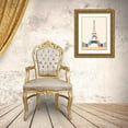 thumbnail image 3 of Green Lili 15x18 Gold Ornate Wood Framed with Double Matting Museum Art Print Titled - Graphic Pastel Architecture II, 3 of 4