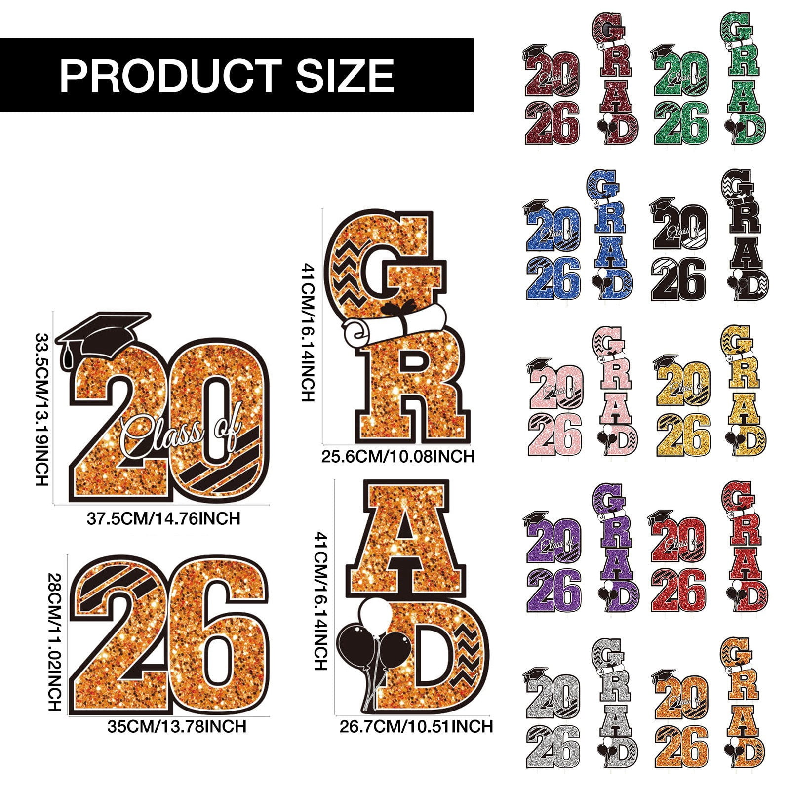 2026 Graduation Yard Sign With Stake Class Of 2026 Outdoor Grad Decor Congrats Grad Garden Sign Graduation Lawn Sign For High School College Grad Party Outdoor Decoration