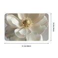 thumbnail image 5 of Elegant Ivory Flower Front Door Mat, Indoor Mats for Bedroom Bathroom Kitchen, Floor Mat Non-Slip, Soft Carpet Floor Cover Machine Washable Entryway Mat - 20x31.5in, 5 of 5