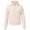Beige, variant on Pdbokew Women's Waffle-Knit Hoodie Top with 1/2 Zip for Casual Wear Autumn Sweatshirt Black L
