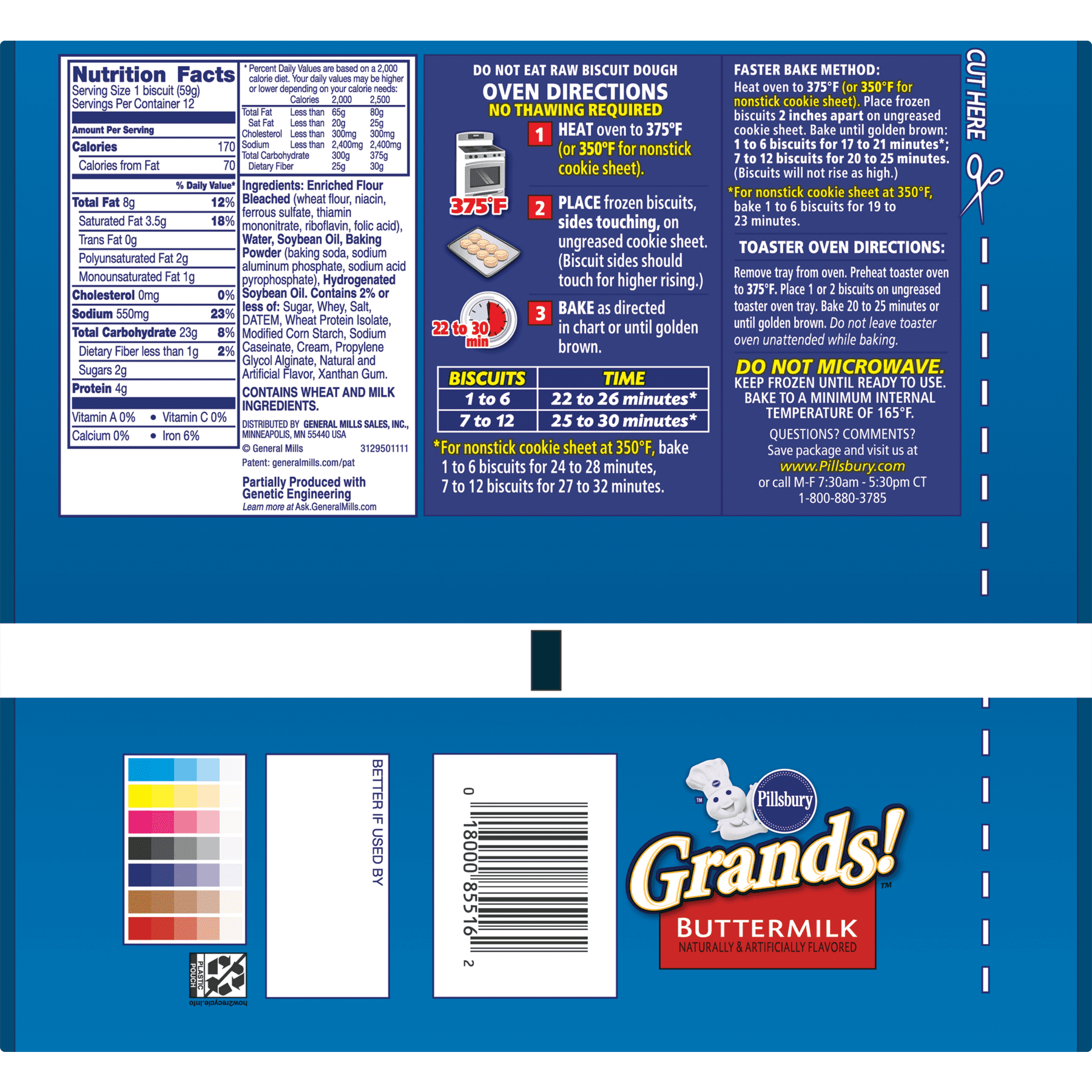 pillsbury frozen biscuits directions
