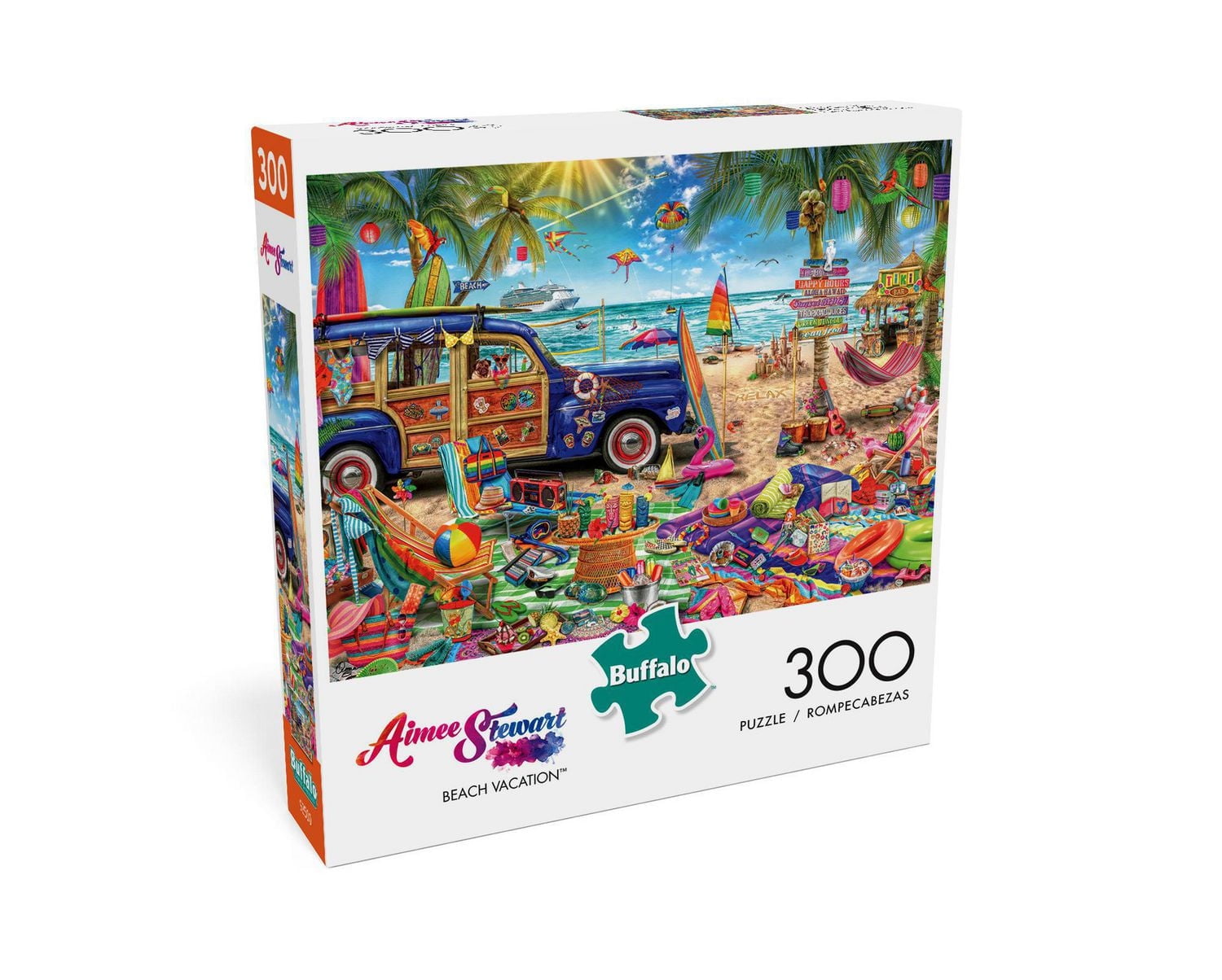 Buffalo Games - Aimee Stewart - Beach Vacation - 300 Piece Jigsaw Puzzle