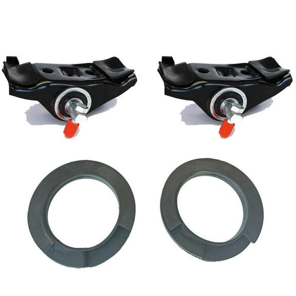 BST BSSP 4PCS Spring Seat Saddles Coil Spring Kit for 1965-1973 Ford Mustang Perches Mounting Seat w/Spring Insulators for Left, Right Sides