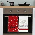 thumbnail image 2 of Juego de 2 Toallas de Cocina para el DíA de San ValentíN, Toallas Impresas en 3D para el DíA de San ValentíN (B), 2 of 5
