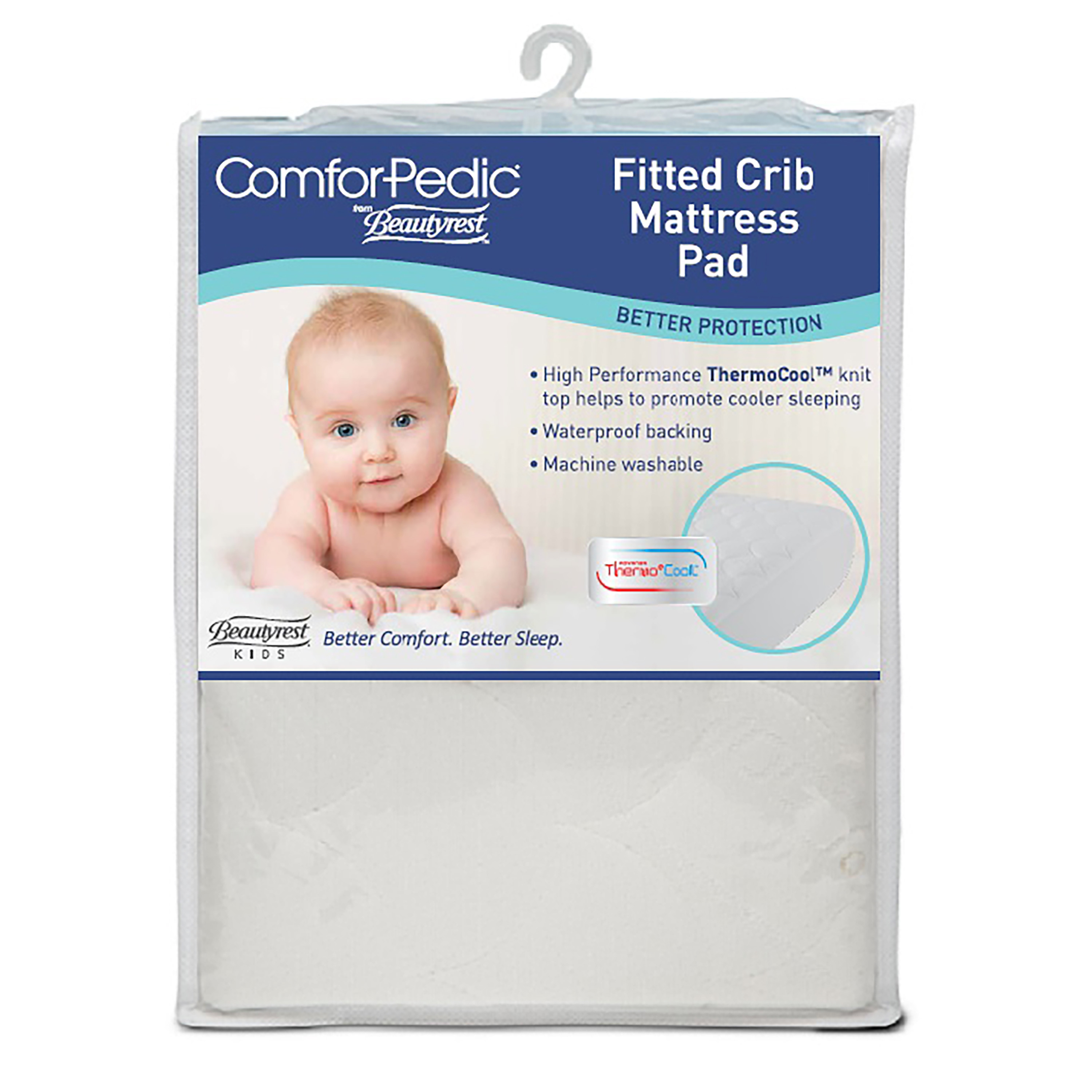 ComforPedic from Beautyrest KIDS Fitted Crib Mattress Protector - image 3 of 4