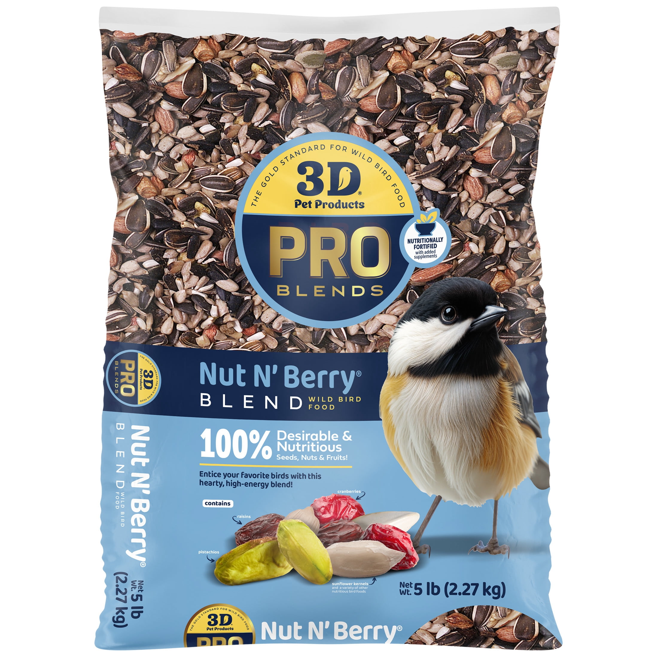 Prince Wild Bird Seed, 40 lbs Songbird Deluxe No Corn Feed
