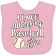 thumbnail image 3 of Inktastic Daddy Baseball Grandson Boys or Girls Baby Bib, 3 of 4