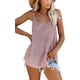 thumbnail image 1 of Camisetas sin mangas de punto informales para mujer, camisetas de verano sin mangas, cuello redondo, 1 of 5