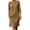 *1-Khaki, variant on Women's V-Neck Wrap Front Long Sleeve Linen Dress,Casual Summer Everyday Vacation Wear For Women,Ladies Drawstring Tiered Maxi Dress with Pockets,Black,S-2XL