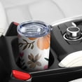 thumbnail image 5 of 20 Oz Pioneer Flower and Bird Coffee Tumbler Double Wall Insulated Stainless Steel Water Bottle | Metal Reusable Thermoses Flask with Cup Cap | Leak & Sweat Proof with Anti-Dust Lid, 5 of 7