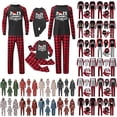 thumbnail image 1 of KASAAS Pijamas de Navidad para la familia Pjs conjuntos a juego para mujeres hombres divertidos trajes de Navidad para parejas, 1 of 3