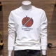 thumbnail image 3 of Sudadera de cuello redondo para hombre, ropa masculina con cuello redondo y estampado gráfico, jersey blanco sin capucha, ofertas al por mayor, ropa de calle de invierno, 3 of 5