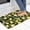 Black, variant on White Marble Print Kitchen Mat, 20 x 36 in, PVC Anti-Fatigue Cushioned Standing Mat