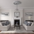 thumbnail image 5 of 54"OD x 4 7/8"P Large Classic Ceiling Medallion (Fits Canopies up to 13 1/2"), Hand-Painted Ultra Pure White Crackle, 5 of 6