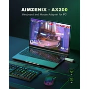 AX200 Keyboard and Mouse Adapter, Compatible with PC, Nintendo Switch, Nintendo Switch 2, Tunable Smart Assist via App, Aim Assist, MnK Converter for Playing FPS, TPS, RTS, COD, APEX