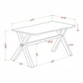 thumbnail image 6 of Furniture of America Bradden Transitional Solid Wood Console Table in Walnut, 6 of 6
