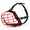 Red, variant on Black Adjustable Leather Strap Metal Basket Pitbull Dog Muzzle for Large Dogs