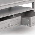 thumbnail image 4 of Pemberly Row SOLID WOOD 48 inch Wide Rectangle Coffee Table in Fog Gray, 4 of 9