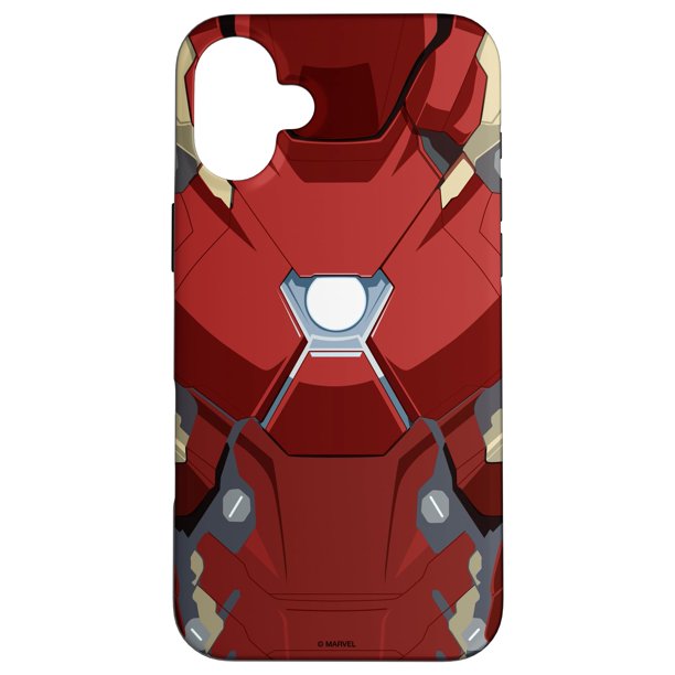 Funda para teléfono Marvel Iron Man Tony Stark Armor para iPhone 16 Plus
