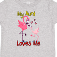 thumbnail image 4 of Inktastic My Aunt Loves Me Flamingo Boys or Girls Toddler T-Shirt, 4 of 5