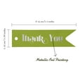 thumbnail image 5 of Inkdotpot Pack Of 100 Thank You Bridal Shower Favor Paper Tags Craft Real Silver Foil Hang Tags, 5 of 6