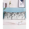 thumbnail image 2 of Grey Eucalyptus Body Pillow Covers, Gradient Retro Watercolor Leaves Soft Bed Throw Pillowcases Breathable Cooling Long Lumbar Body Pillow Sham Cover for Bed Sofa 20''x54'', 2 of 7