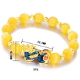 thumbnail image 2 of Pulsera de moda Salvador Feng Shui Chino Mantra Amarillo, 2 of 8