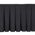 thumbnail image 4 of BalsaCircle 20 feet x 48" Black Portable Polyester Stage Skirting Party Trade Show Booth Linens, 4 of 5