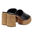 thumbnail image 4 of XYD Women Espadrilles Platform Sandals Open Toe Chunky Block Heel Mules Fashion Summer Beach Shoes Size 11.5 Black, 4 of 4