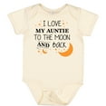 thumbnail image 3 of Inktastic I Love My Auntie to the Moon and Back Boys or Girls Baby Bodysuit, 3 of 5