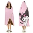 thumbnail image 3 of Kuromi Wearable Blankets Hooded Soft Hoodie Blanket Winter Warm Throw Blankets Cape 40"x50", 3 of 8