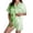 04-Light Green, variant on IWRICH Pajama for Women Short Sleeve Button down Tops and Shorts Satin Pjs 2 Piece Soft Sleepwear Loungewear Set 09-Gold XL