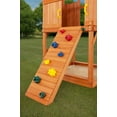 thumbnail image 6 of Creative Cedar Designs Timber Valley Wooden Playset with Wooden Roof, Glider Swing, Sandbox, Climbing Wall, Ladder, Slide & Belt Swings, 6 of 13
