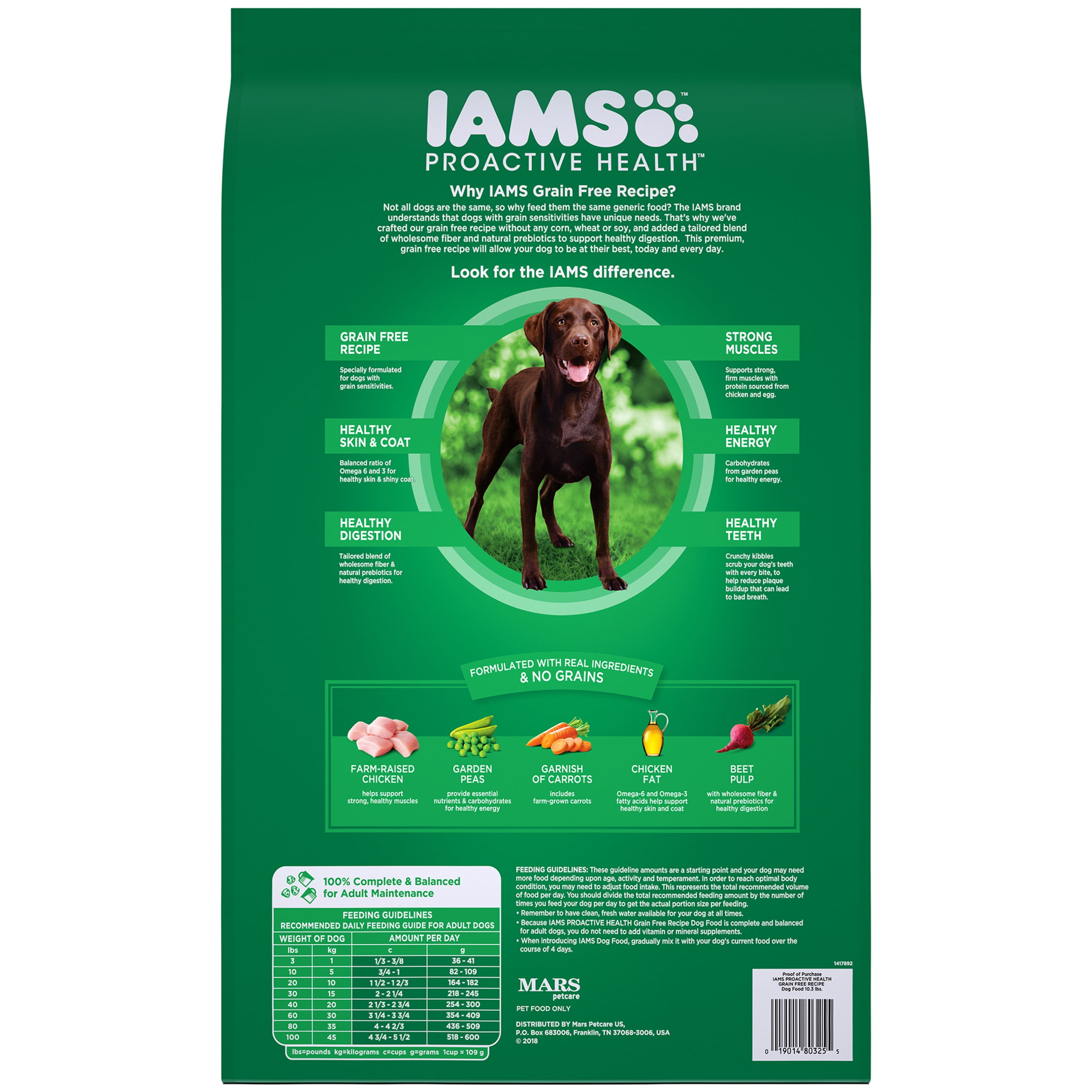 iams grain free dog food chicken and pea