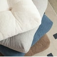 thumbnail image 3 of 1 PCS Fluffy Sherpa Fleece Chair Cushion Soft Round Seat Cushion Chair Pad for Kitchen, Dining Room, Office, Tatami 18"x18"x4.7", 3 of 6